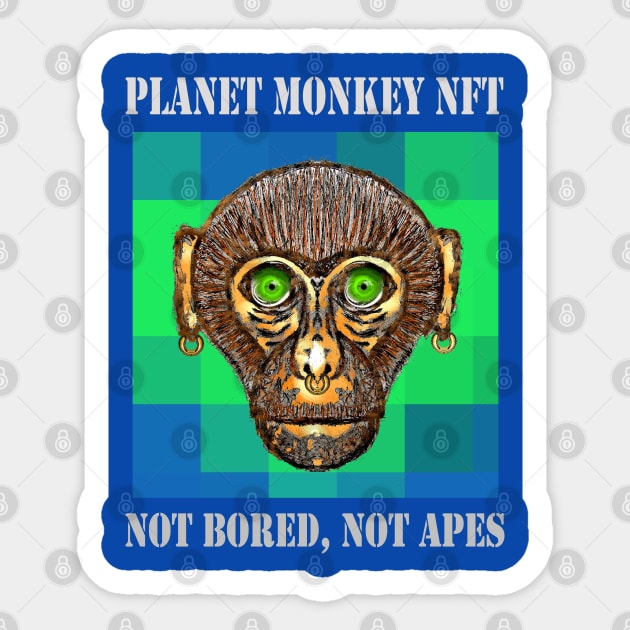 Planet Monkey NFT Not Bored Apes Sticker by PlanetMonkey